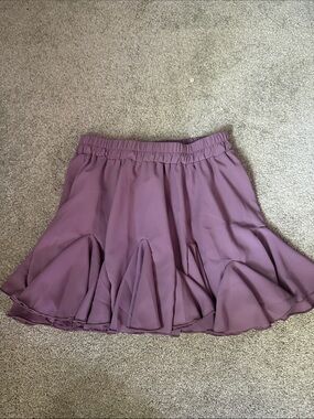 Women’s Lavender Flounce Skirt - Lightweight Ruffled Hem